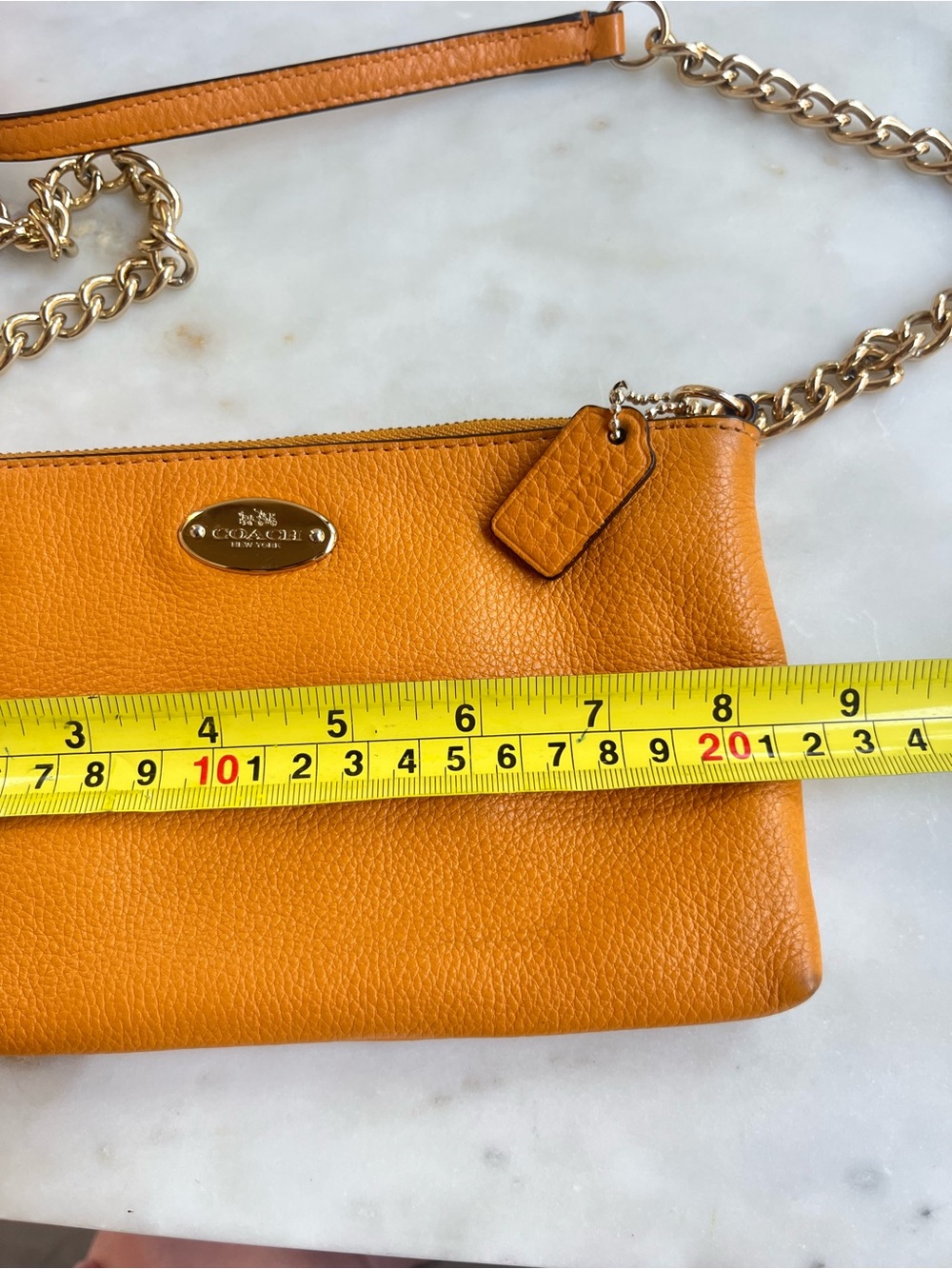 Coach small crossbody orange - Picture 6 of 7
